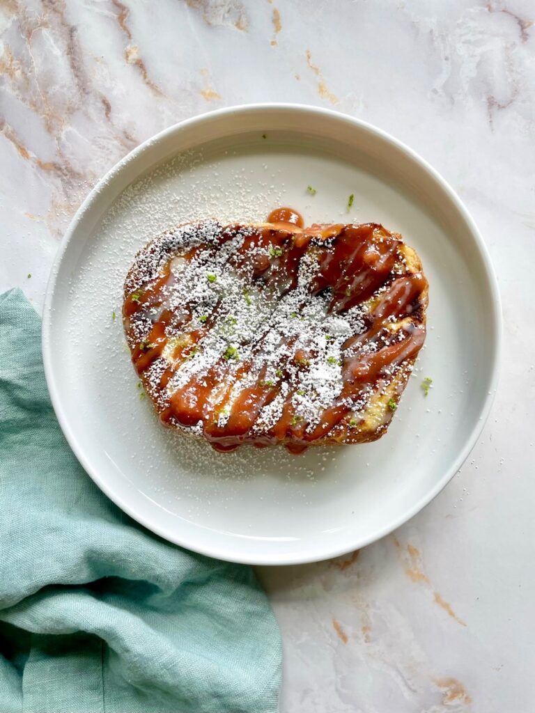 Guava Stuffed French Toast