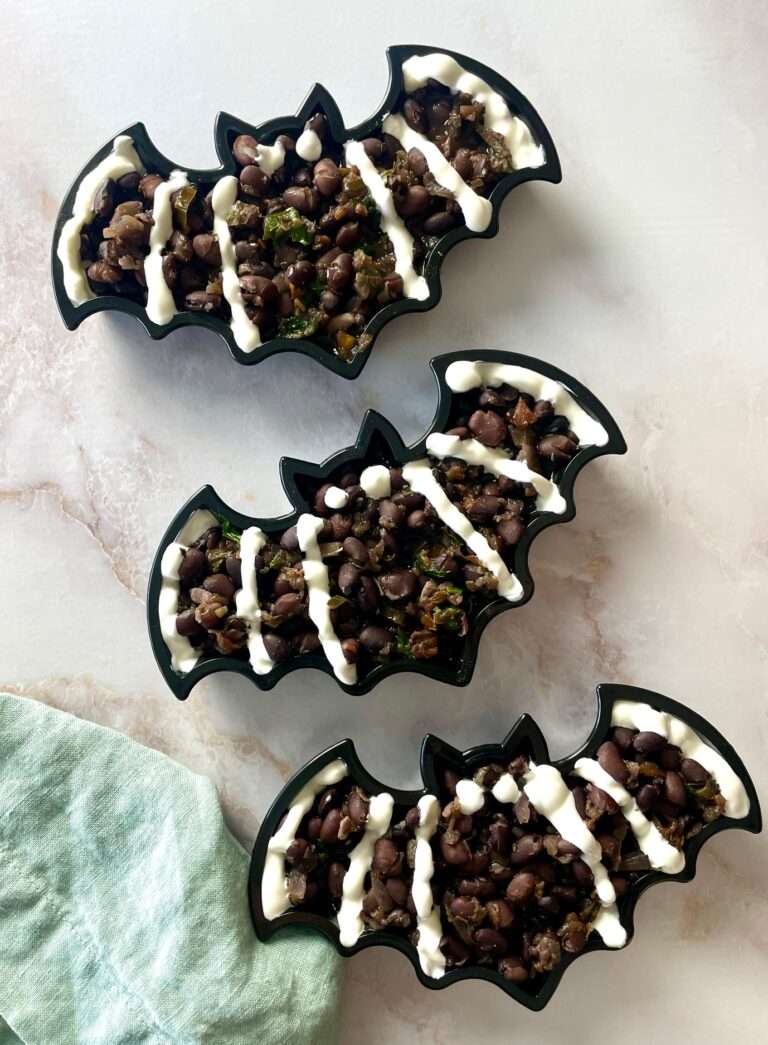 Halloween Black Bean Bats